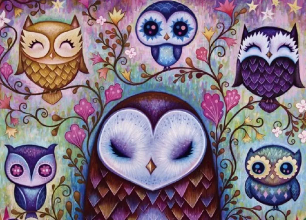 Heye Vogelpuzzels>: Dreaming - Great Big Owl (1000) Uilenpuzzel