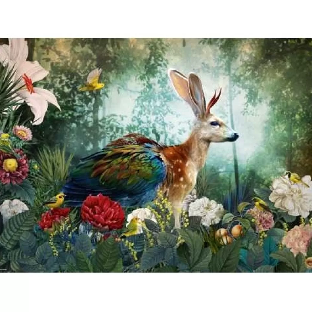 Heye Fantasy Puzzels>: Fauna Fantasies - Jackalope (1000) Legpuzzel