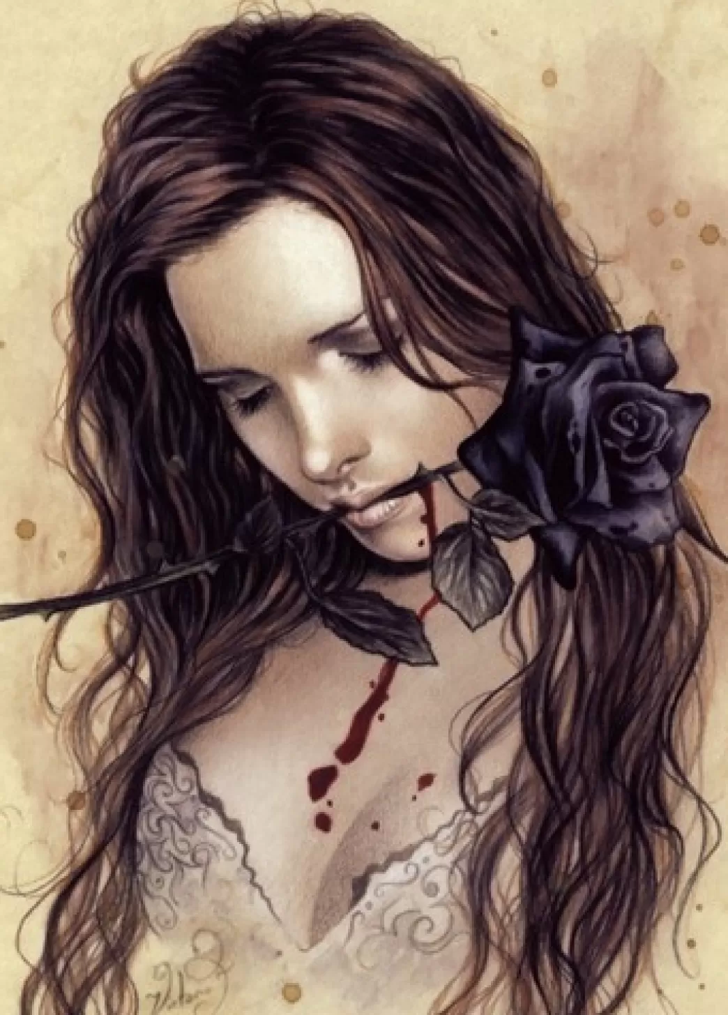 Heye Fantasy Puzzels>: Favole - Dark Rose (1000) Verticale Puzzel