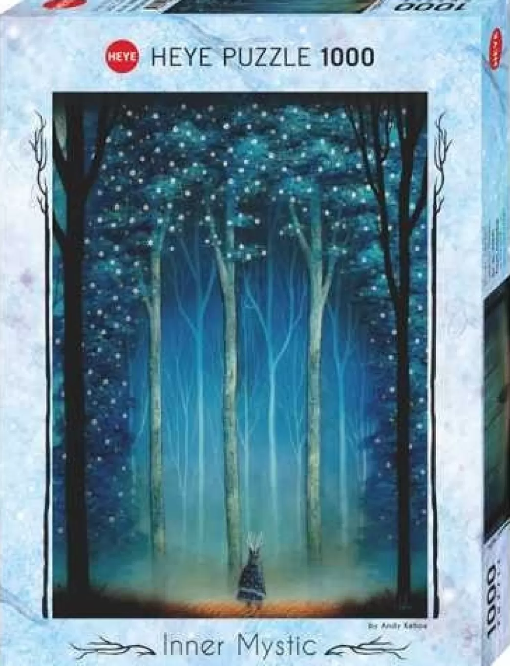 Heye Fantasy Puzzels>: Inner Mystic - Forest Cathedral (1000) Verticale Legpuzzel