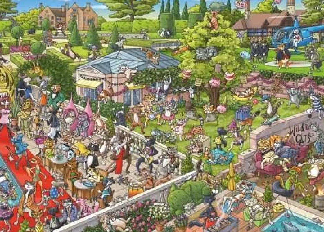 Heye Kattenpuzzels>: Party Cats - Tanck (1000) Legpuzzel