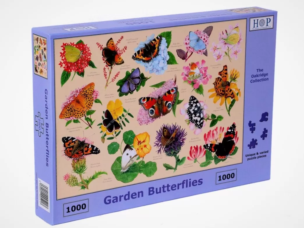House of Puzzles Vlinderpuzzels>: Garden Butterflies (1000) Vlinderpuzzel