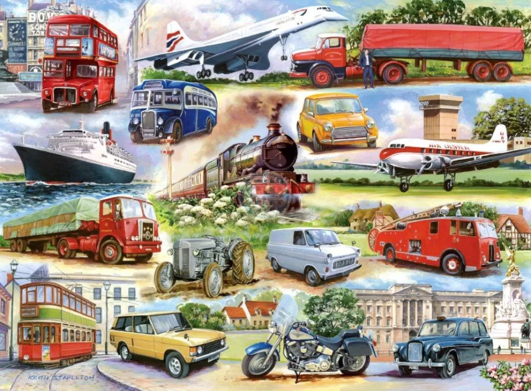 House of Puzzles Autopuzzels>: Golden Oldies (1000) Puzzel