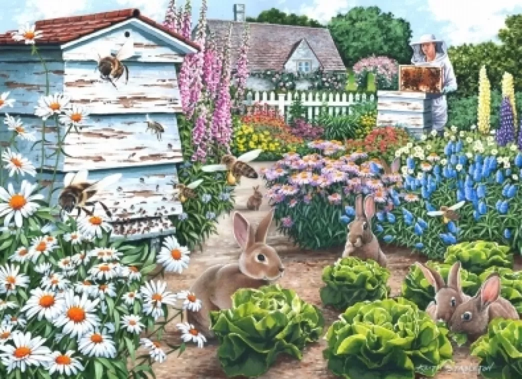 House of Puzzles Pasen Puzzels>: Honey Bunnies (500Big) Legpuzzel