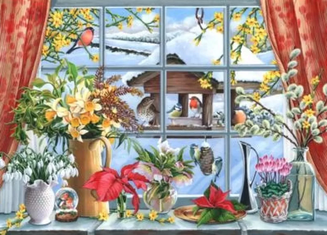 House of Puzzles Vogelpuzzels>: Watch The Birdies (500) Winterpuzzel