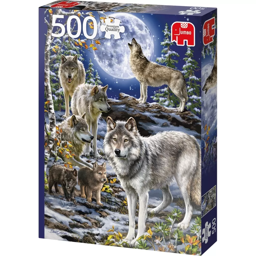 Jumbo Wolvenpuzzels>: Wolvenroedel In De Winter (500) Wolvenpuzzel