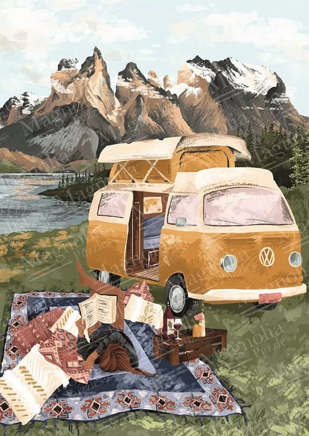Magnolia Puzzles Volkswagen Puzzels>Magnolia: Torres Del Paine (1000) Verticale Puzzel