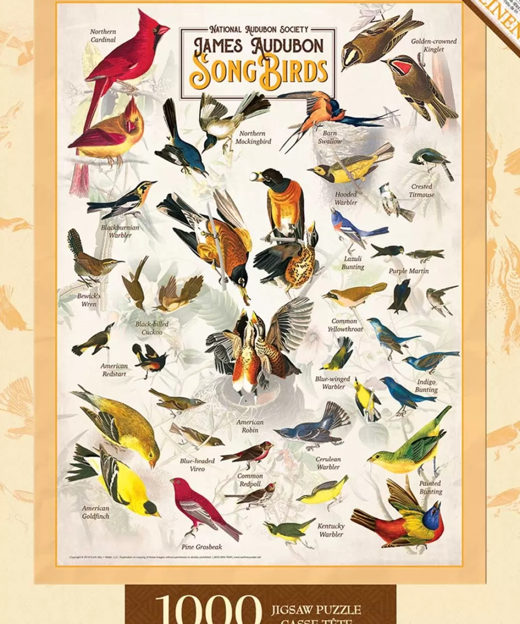 Master Pieces Vogelpuzzels>: Aubudon - Songbirds (1000) Vogelpuzzel