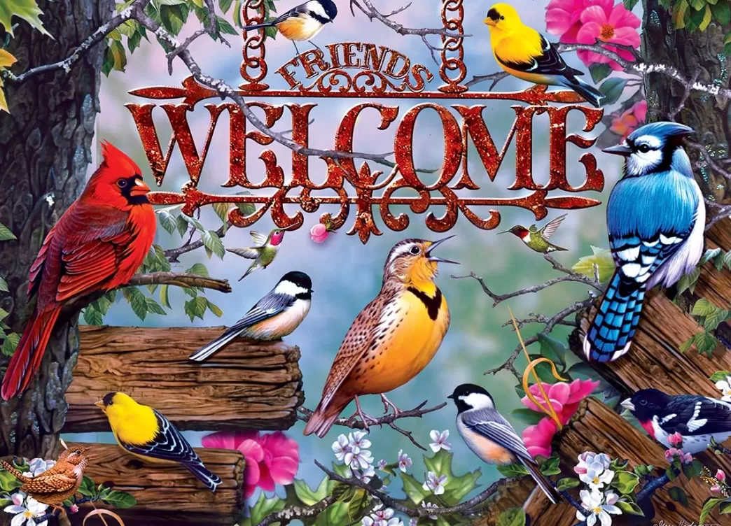 Master Pieces Vogelpuzzels>: Audubon - Perched (1000) Vogelpuzzel