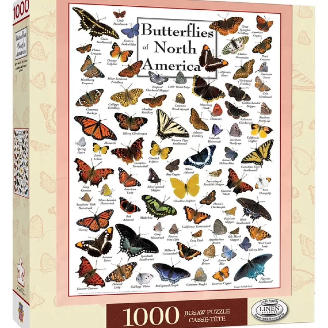 Master Pieces Vlinderpuzzels>: Butterflies Of North America (1000) Verticale Puzzel