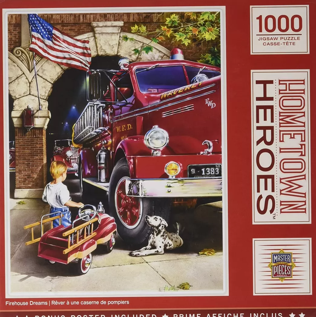 Master Pieces Autopuzzels>: Hometown Heroes - Firehouse Dreams (1000) Legpuzzel