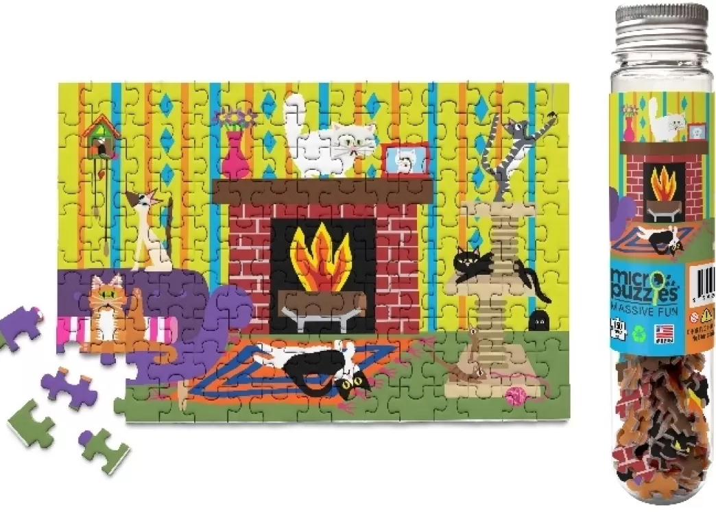 Micro Puzzles Kattenpuzzels>: Cat House (150) Minipuzzel