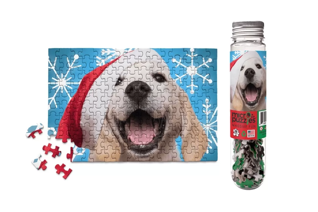 Micro Puzzles Hondenpuzzels>: Christmas Dog (150) Minipuzzel