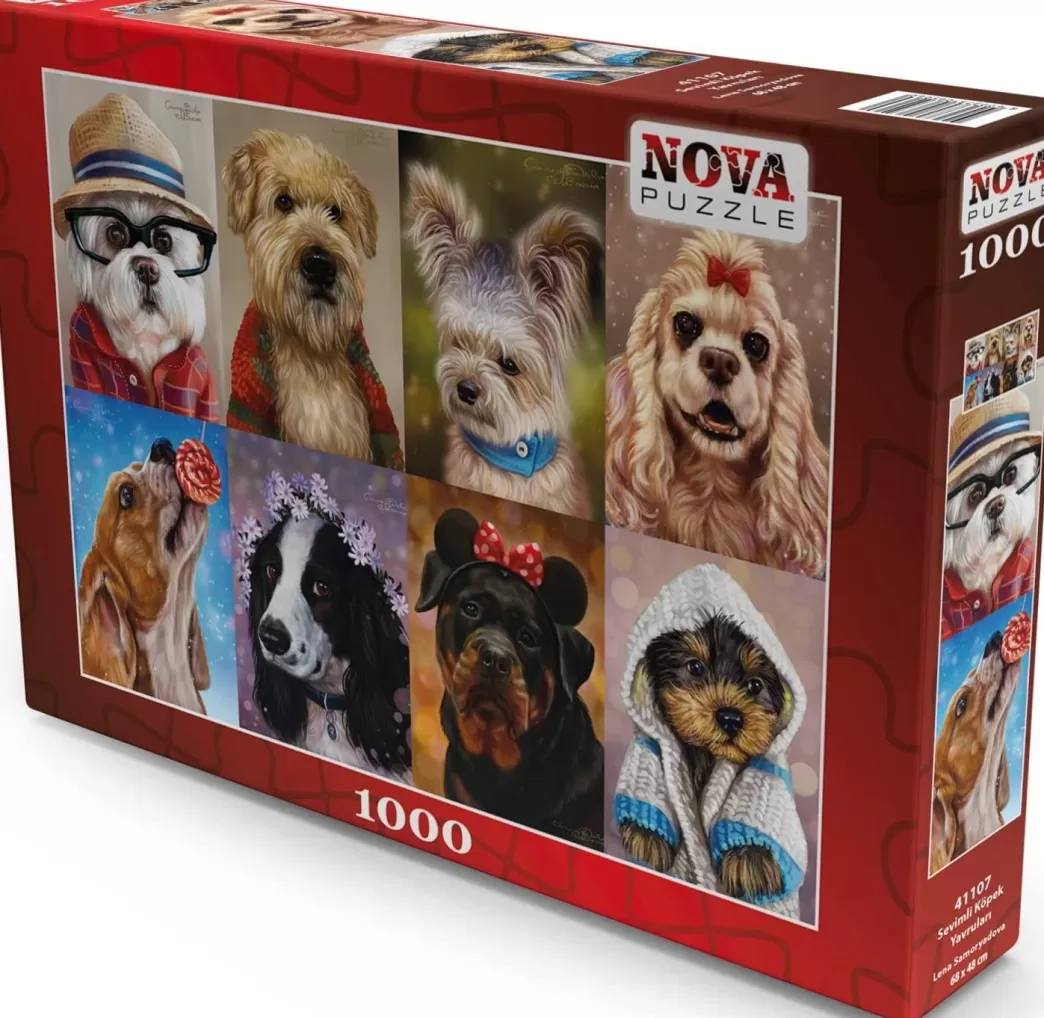 Nova Puzzle Hondenpuzzels>: Cute Puppies (1000) Hondenpuzzel