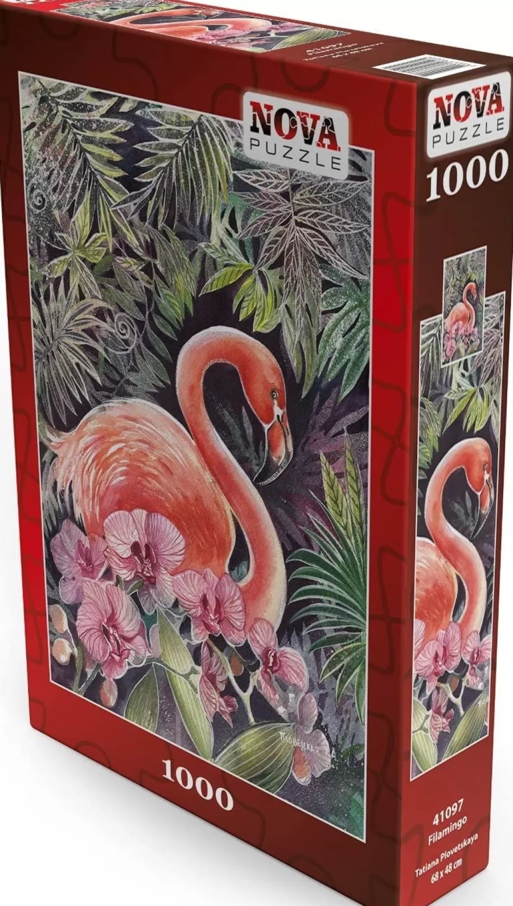 Nova Puzzle Vogelpuzzels>: Flamingo Forest (1000) Verticale Puzzel