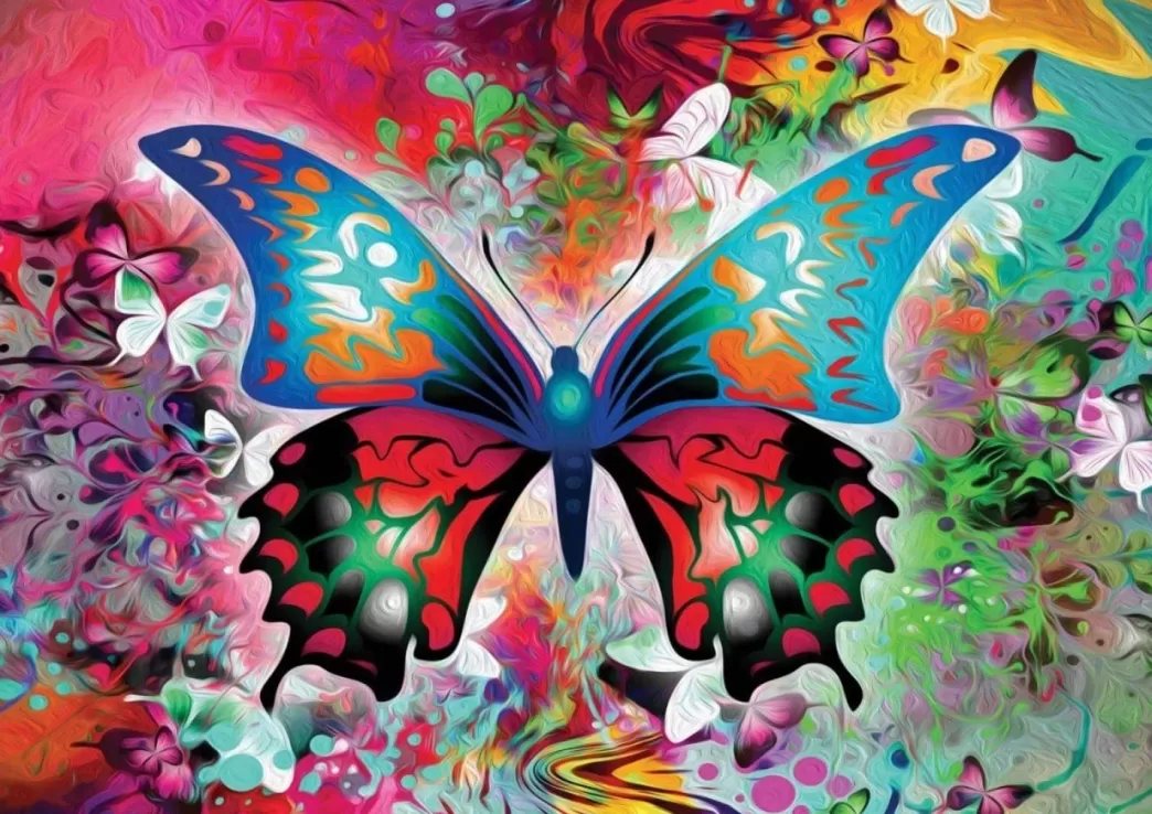 Nova Puzzle Vlinderpuzzels>: Wonderful Butterfly (1000) Vlinderpuzzel