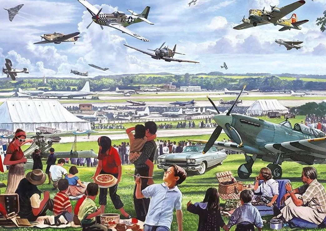 Otter House Vliegtuigpuzzels>: Air Show (500Xl) Vliegtuigpuzzel