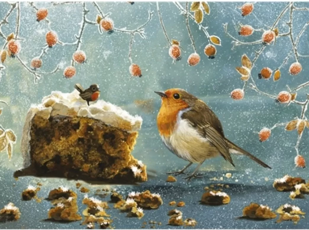 Otter House Vogelpuzzels>: Christmas Robin (500) Kerstpuzzel