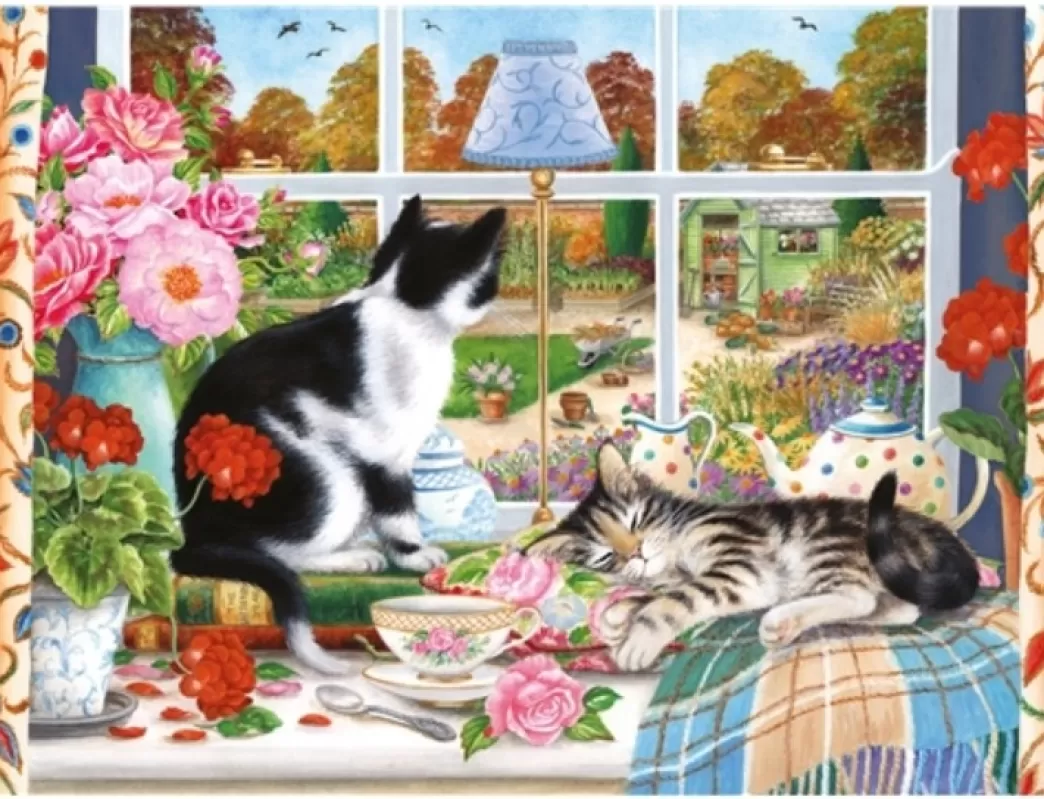Otter House Kattenpuzzels>: It's Cold Outside (1000) Kattenpuzzel