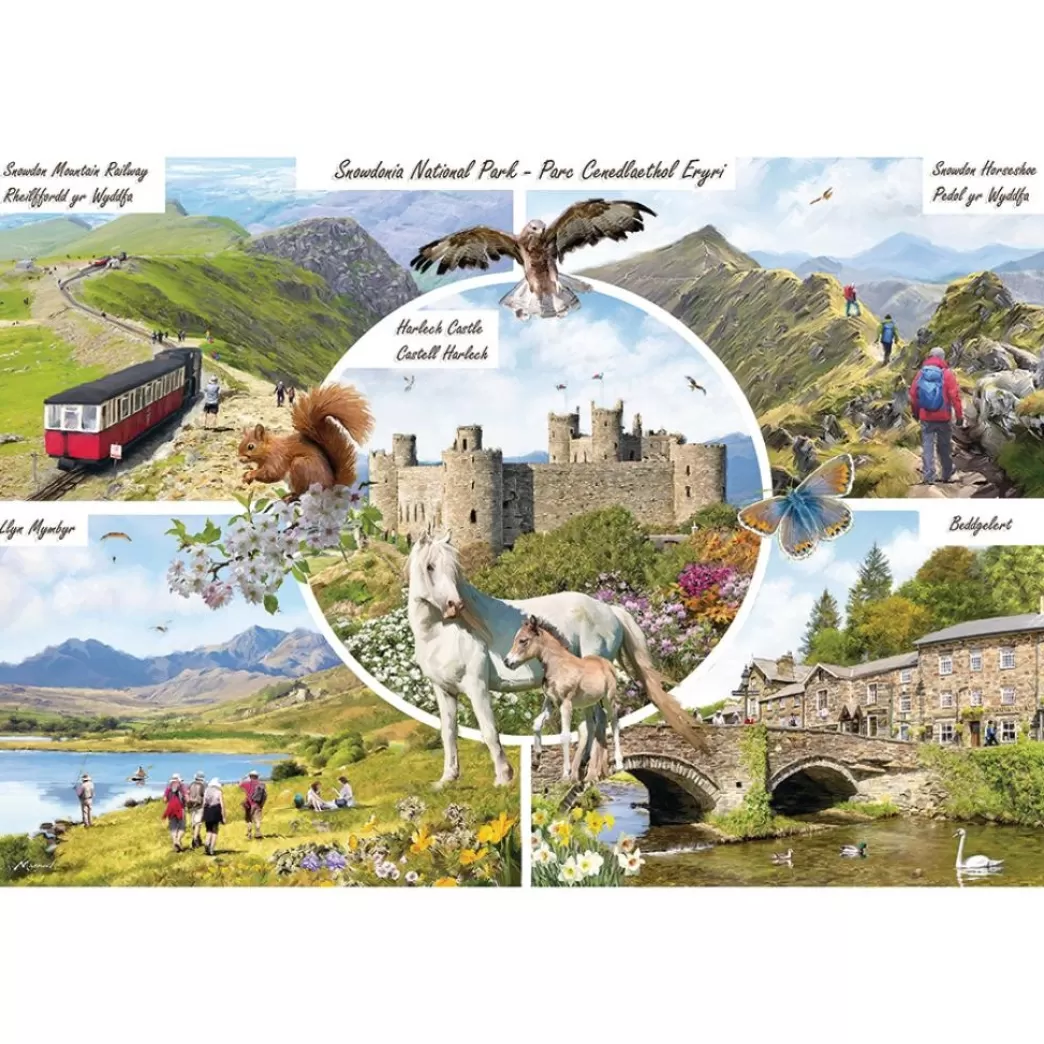 Otter House Collage Puzzels>: Snowdonia National Park (1000) Legpuzzel