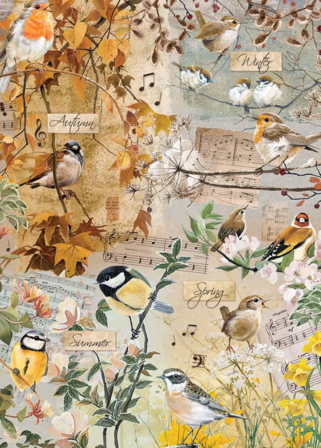 Otter House Vogelpuzzels>: Songs Of The Season (1000) Vogelpuzzel