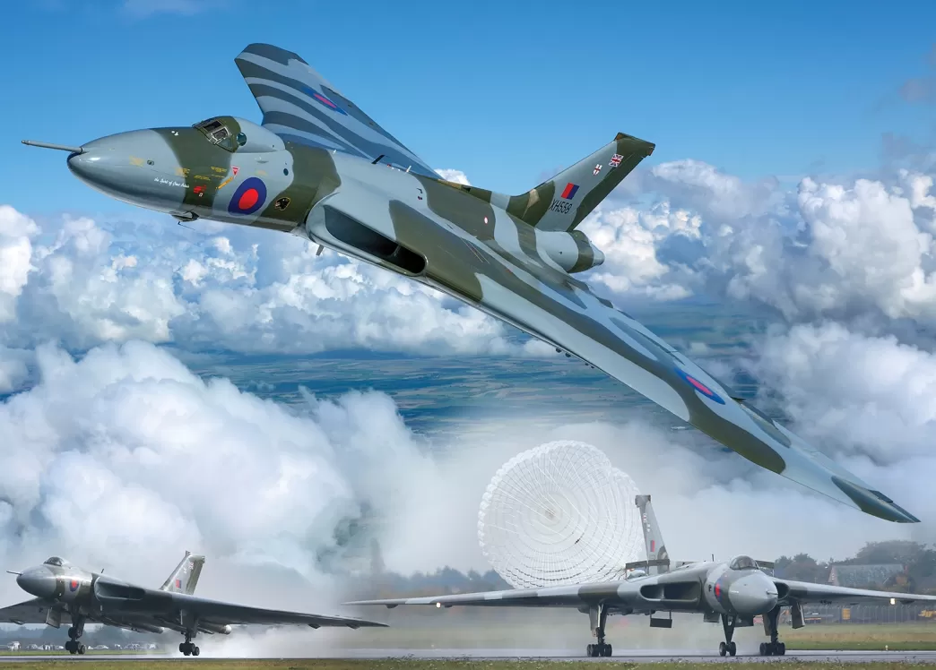 Otter House Vliegtuigpuzzels>: Vulcan Xh558 (1000) Vliegtuigpuzzel