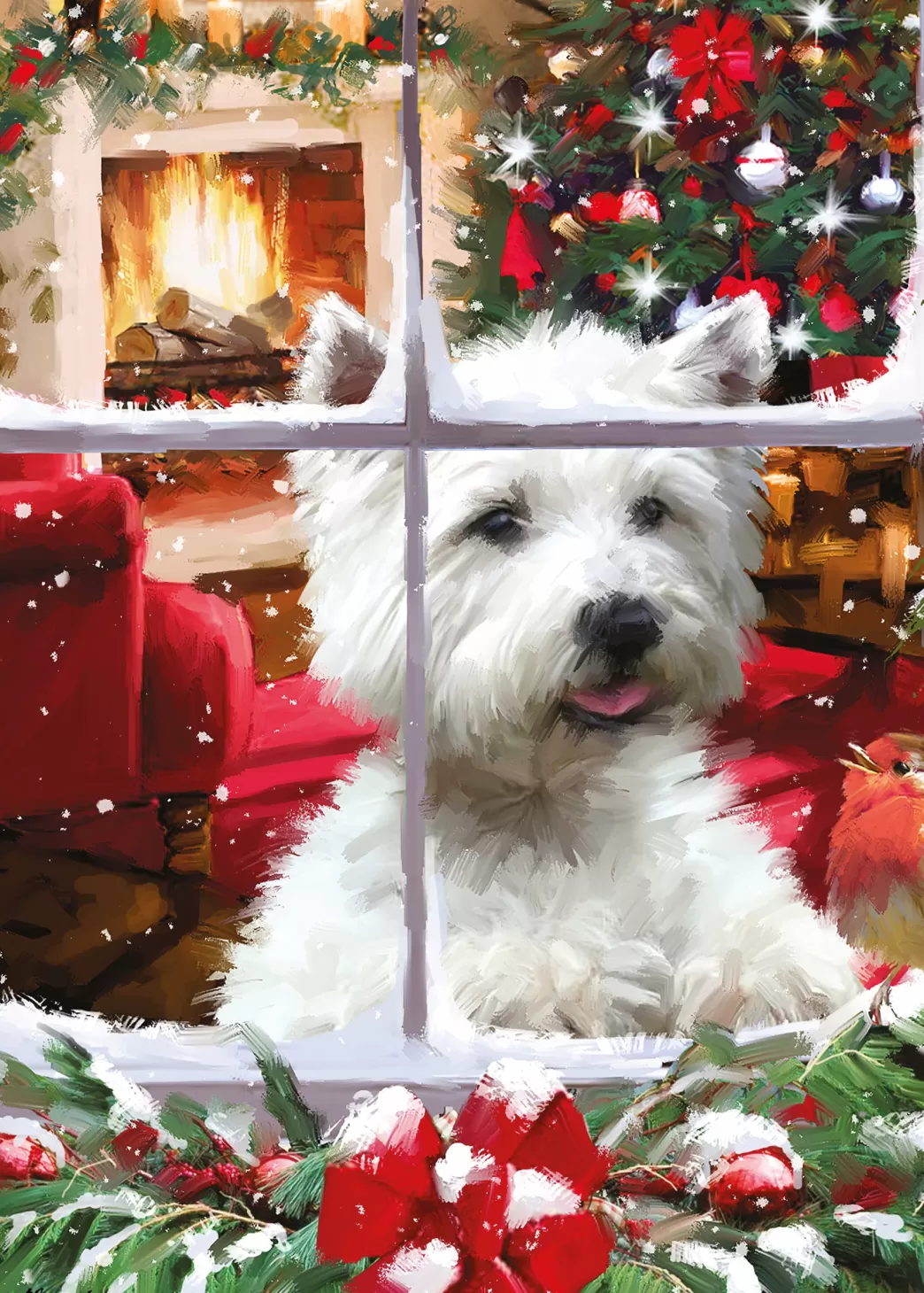 Otter House Hondenpuzzels>: Waiting For Santa (1000) Kerstpuzzel
