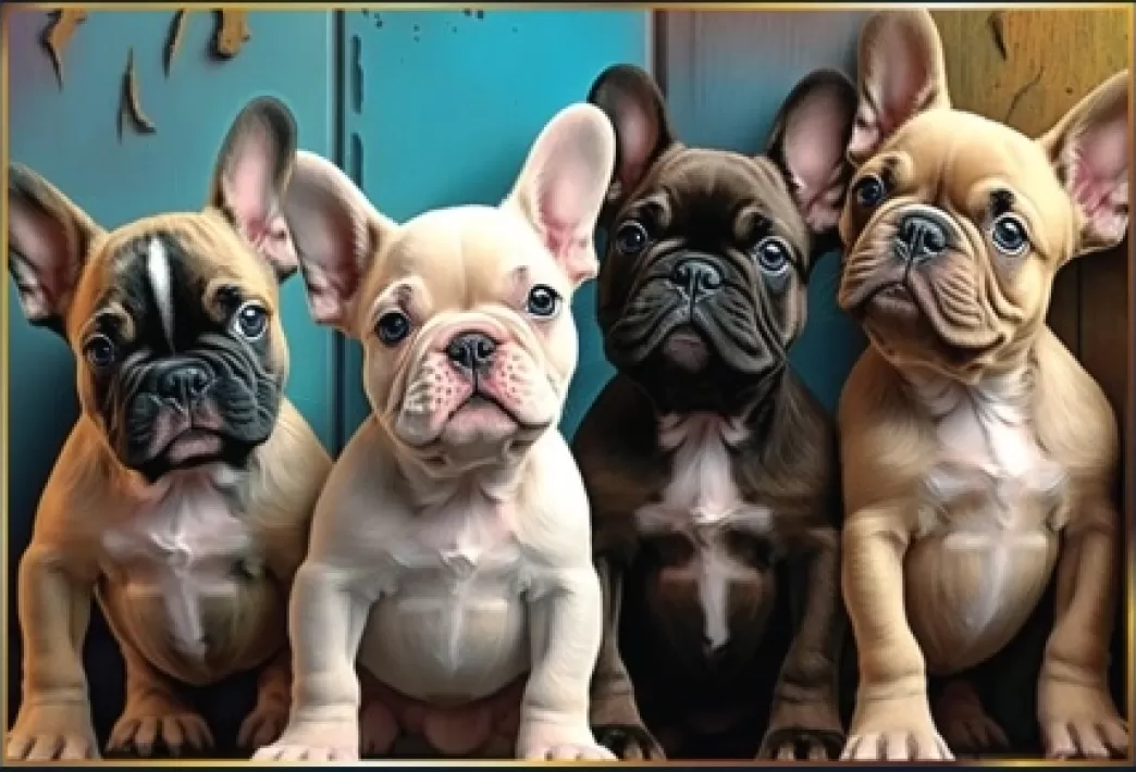Piece of Mind Hondenpuzzels>: Frenchie Puzzel (1000) Hondenpuzzel