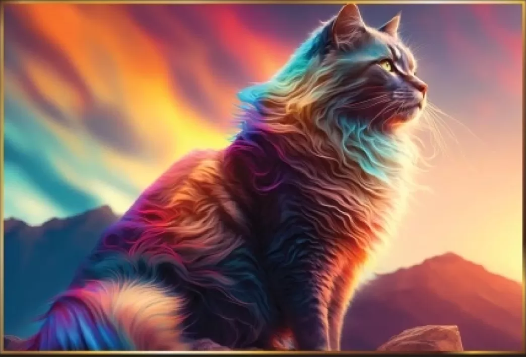 Piece of Mind Kattenpuzzels>: Kat Op De Rots (1000) Kattenpuzzel