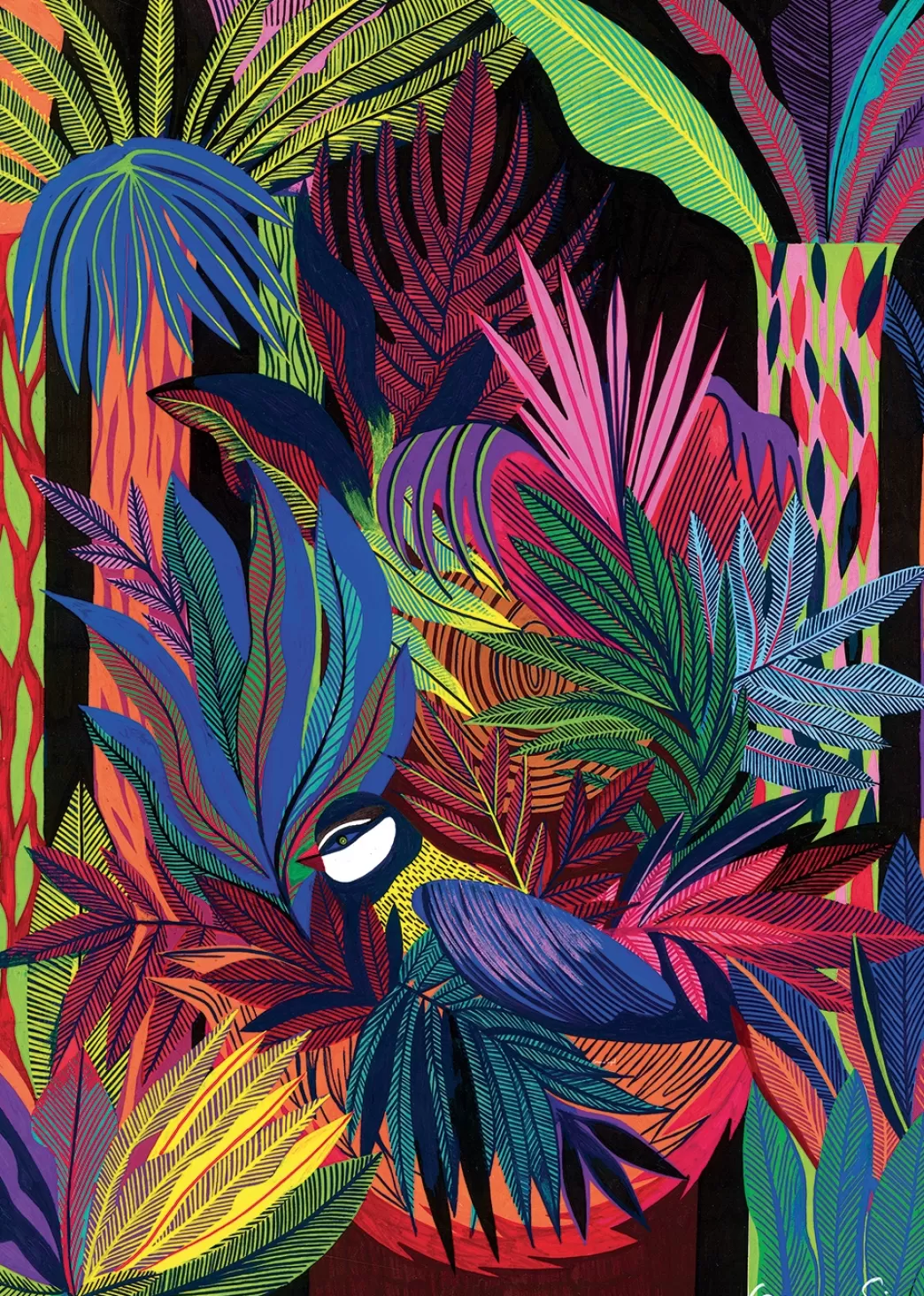 Pieces & Peace Vogelpuzzels>: La Naissance De L'Oiseau (2000) Verticale Puzzel