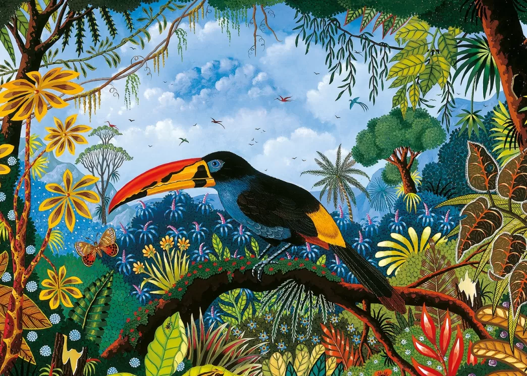 Pieces & Peace Vogelpuzzels>Pieces And Peace: Toucan Bleu (1000) Vogelpuzzel