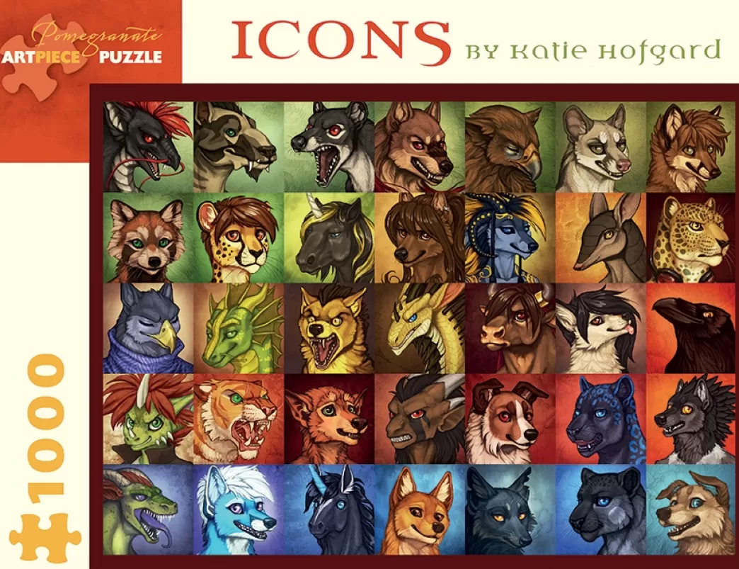 Pomegranate Fantasy Puzzels>: Icons - Katie Hofgard (1000) Legpuzzel