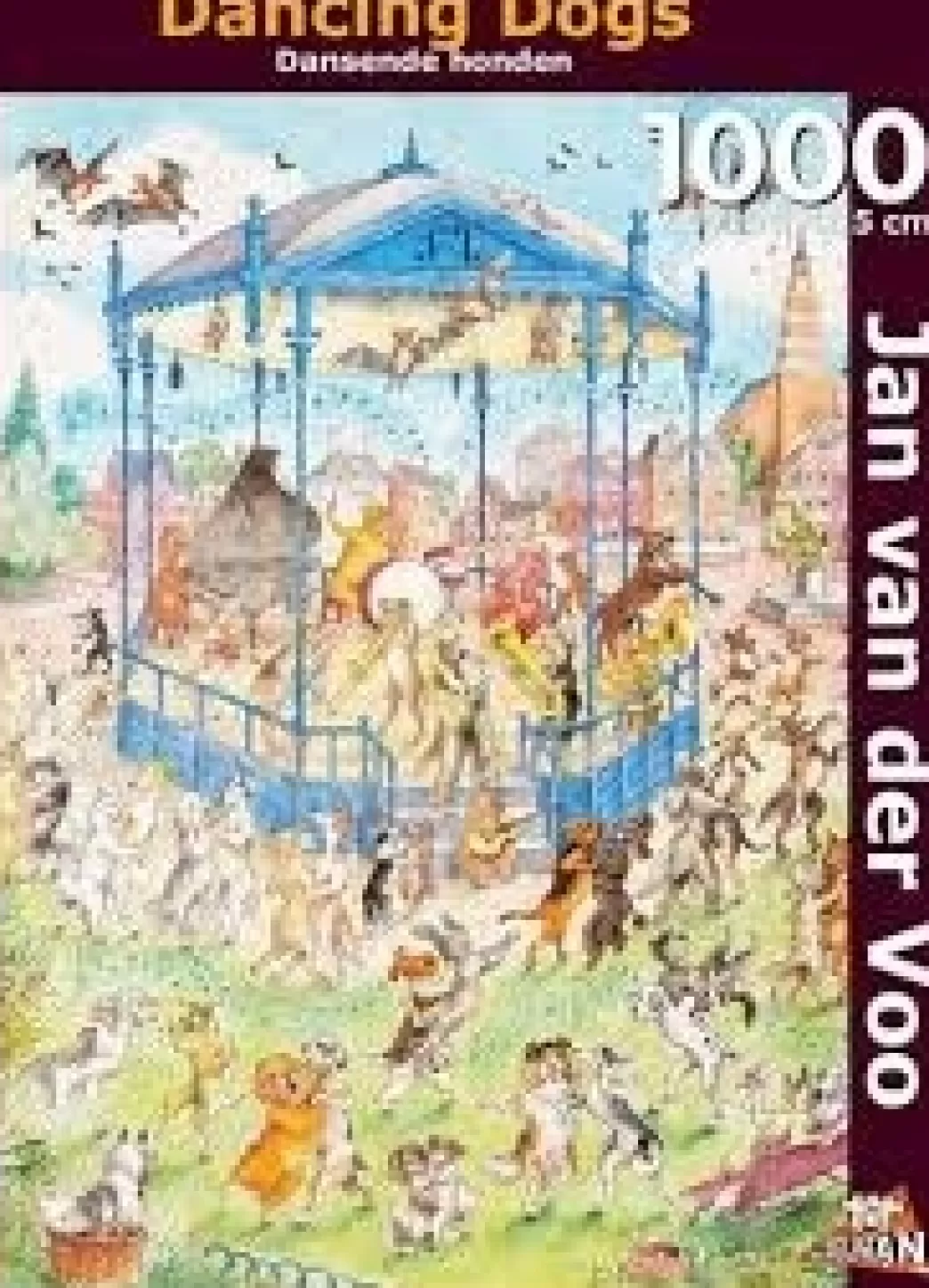 Puzzelman Hondenpuzzels>: Johan Van Der Voo - Dansende Honden (1000) Hondenpuzzel