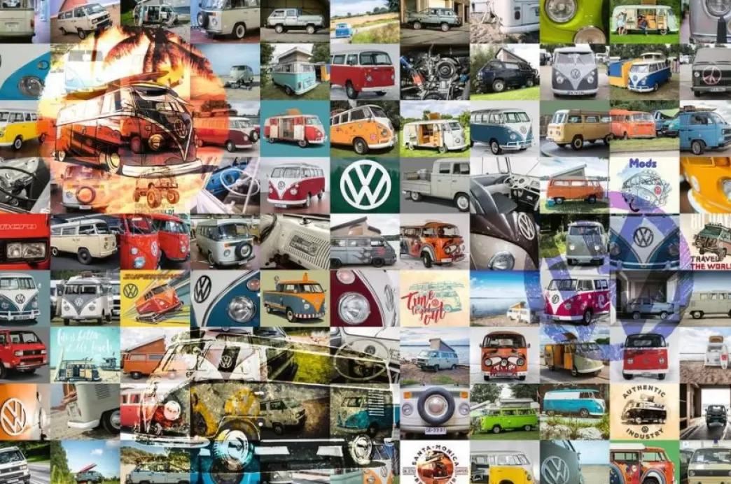 Ravensburger Volkswagen Puzzels>: 99 Volkswagen Bulli Momenten (3000) Volkswagenpuzzel