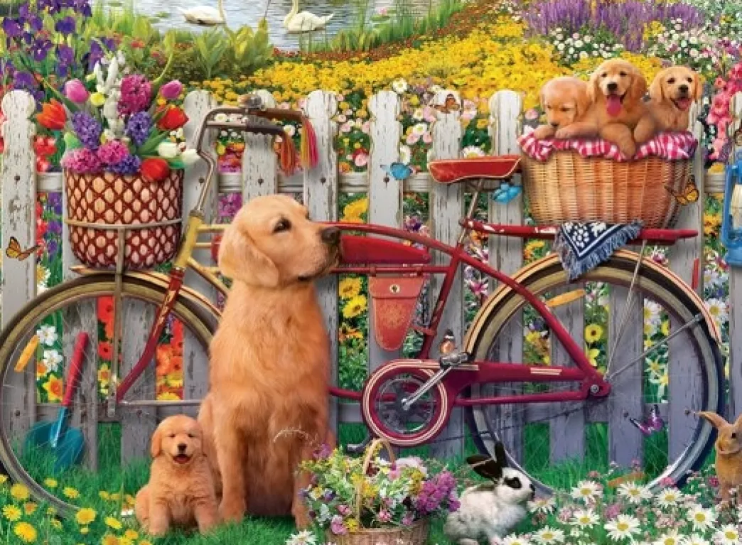 Ravensburger Hondenpuzzels>: Dagje Uit In De Natuur (500) Legpuzzel