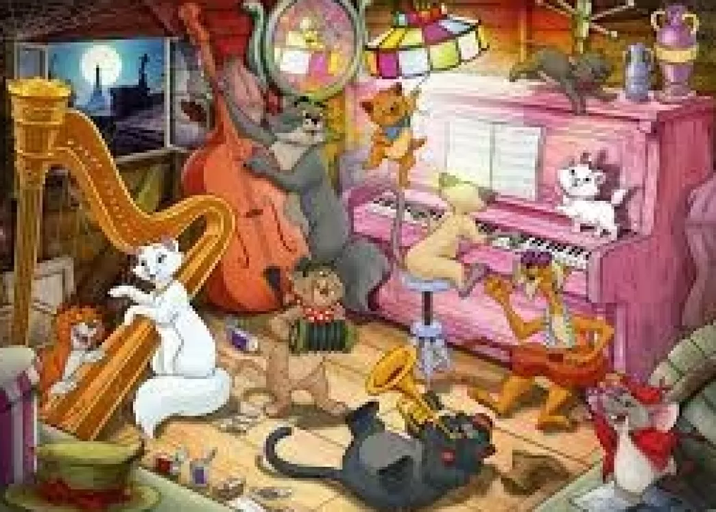 Ravensburger Kattenpuzzels>: Disney Aristocats (1000) Disneypuzzel