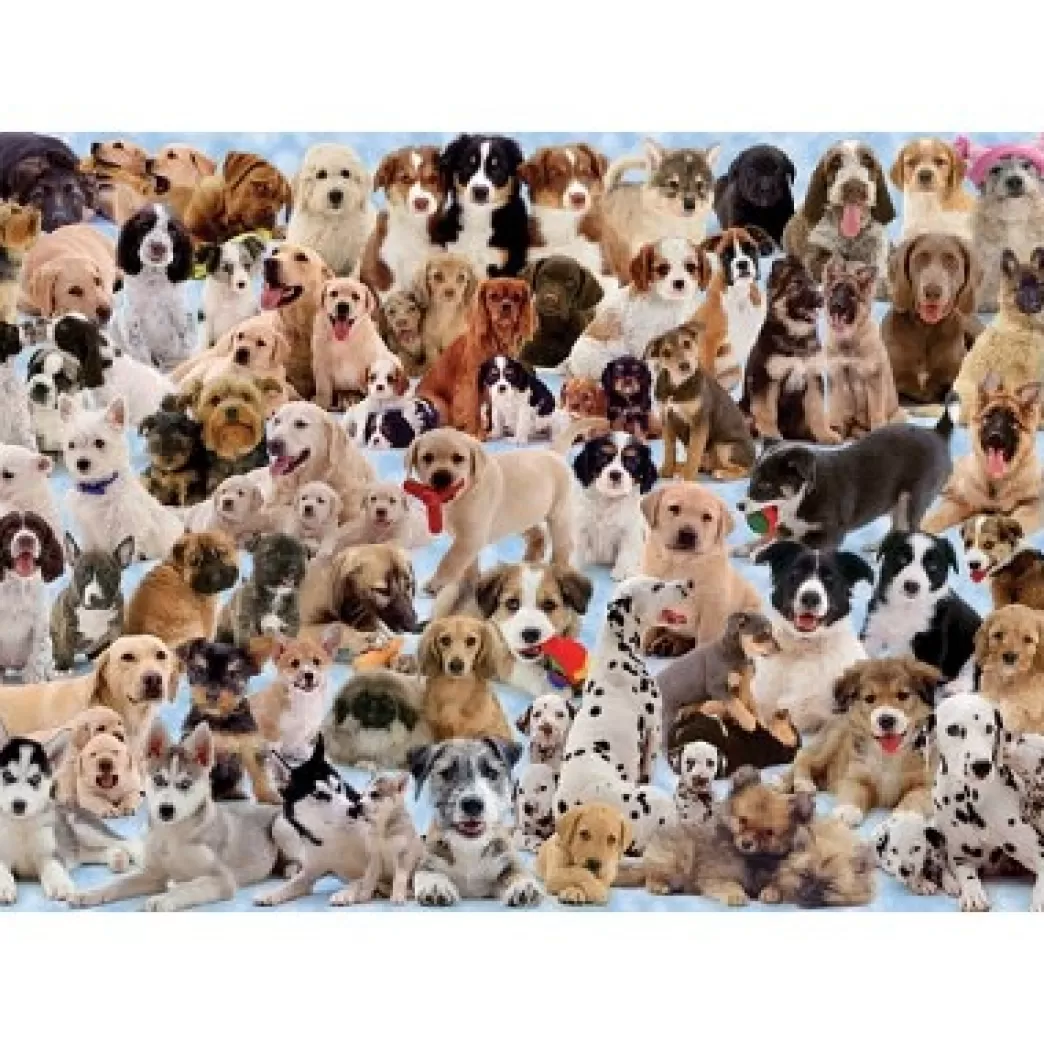 Ravensburger Hondenpuzzels>: Dog's Gallery (1000) Hondenpuzzel