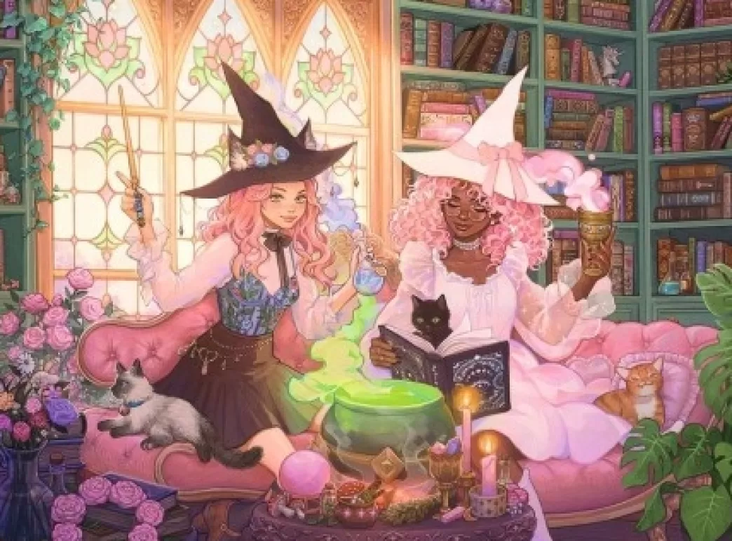 Ravensburger Fantasy Puzzels>: Enchanting Library (200Xxl) Kinderpuzzel