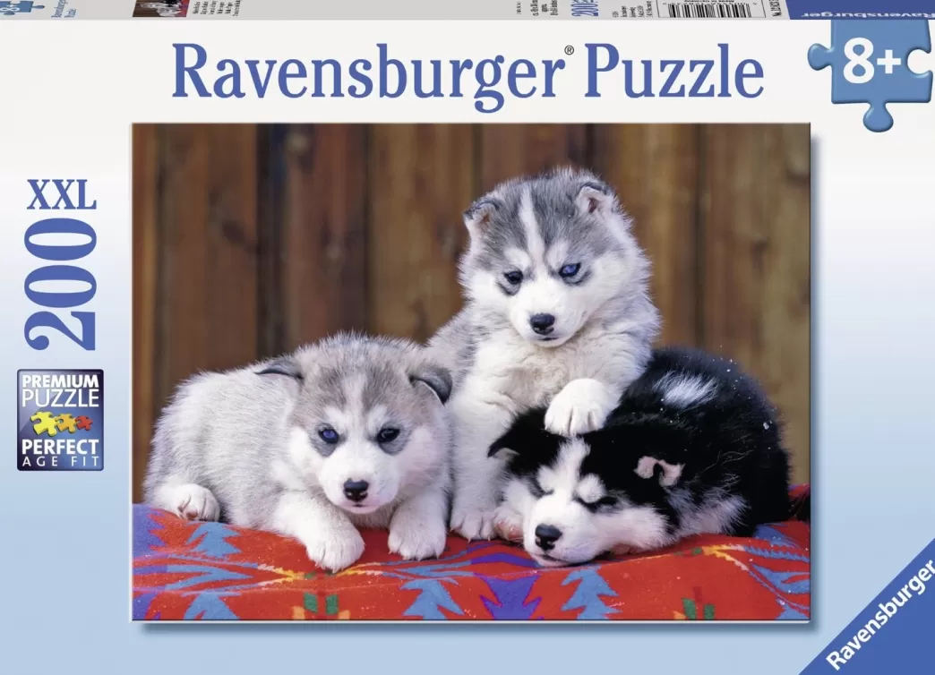 Ravensburger Hondenpuzzels>: Huskie Puppies (200Xxl) Hondenpuzzel