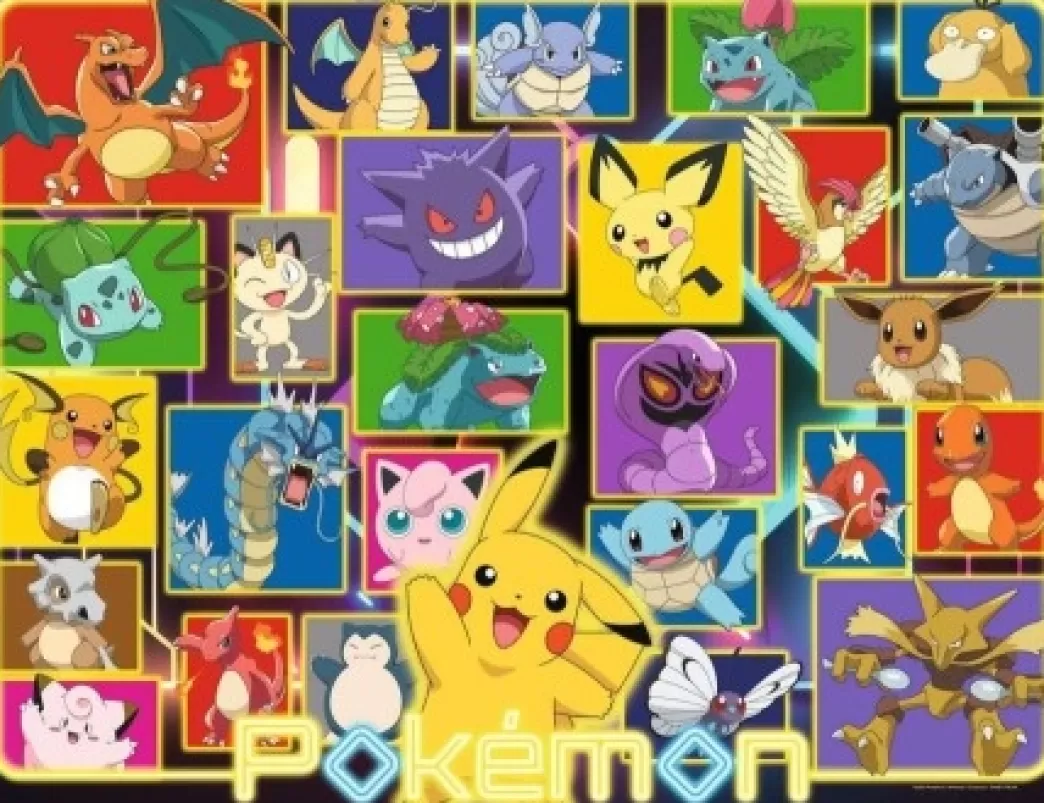 Ravensburger Collage Puzzels>: Illuminated Pokemon (2000) Legpuzzel