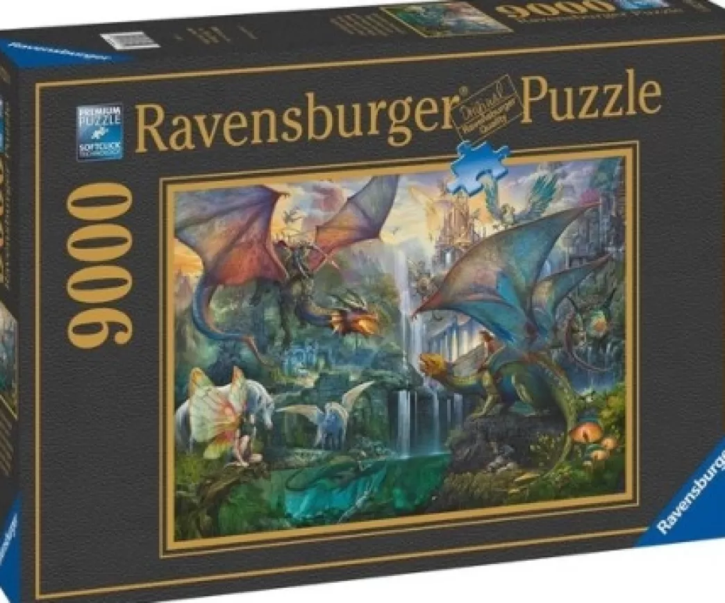 Ravensburger Fantasy Puzzels>: Magisch Drakenbos (9000) Grote Drakenpuzzel