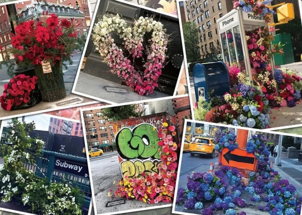 Ravensburger Collage Puzzels>: Nyc Bloemenpracht (1000) Legpuzzel Op =Op