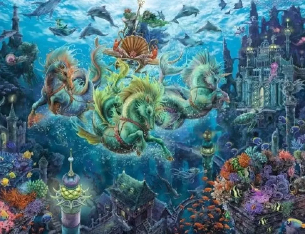 Ravensburger Fantasy Puzzels>: Onderwater Magie (2000) Legpuzzel