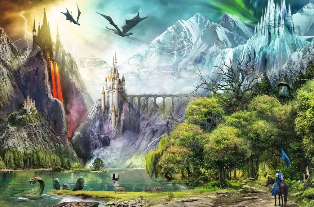 Ravensburger Fantasy Puzzels>: Reign Of Dragons (3000) Legpuzzel
