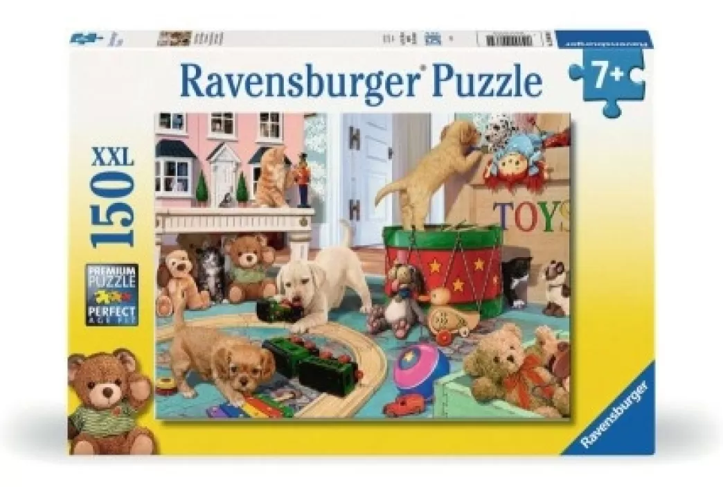 Ravensburger Hondenpuzzels>: Spelende Puppy's (150Xxl) Legpuzzel