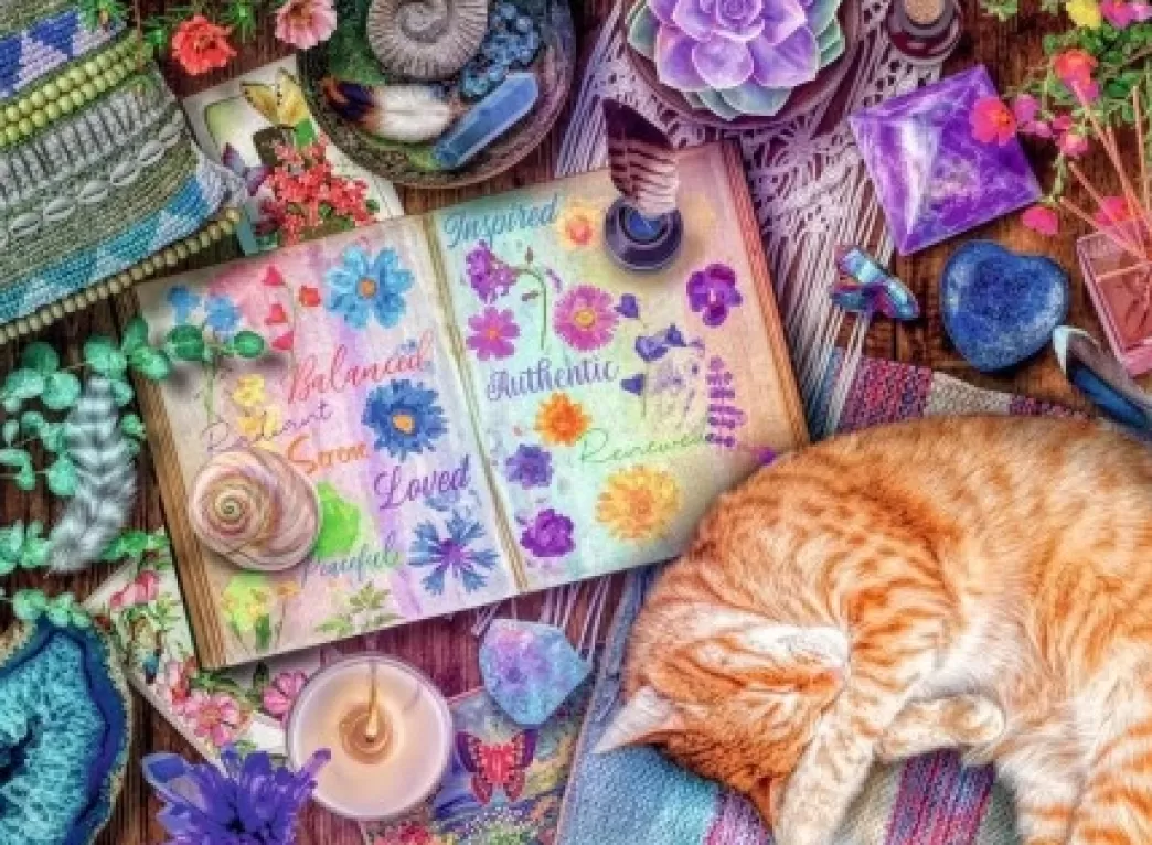 Ravensburger Kattenpuzzels>: Tevreden Kat - Aimee Stewart (500) Kattenpuzzel
