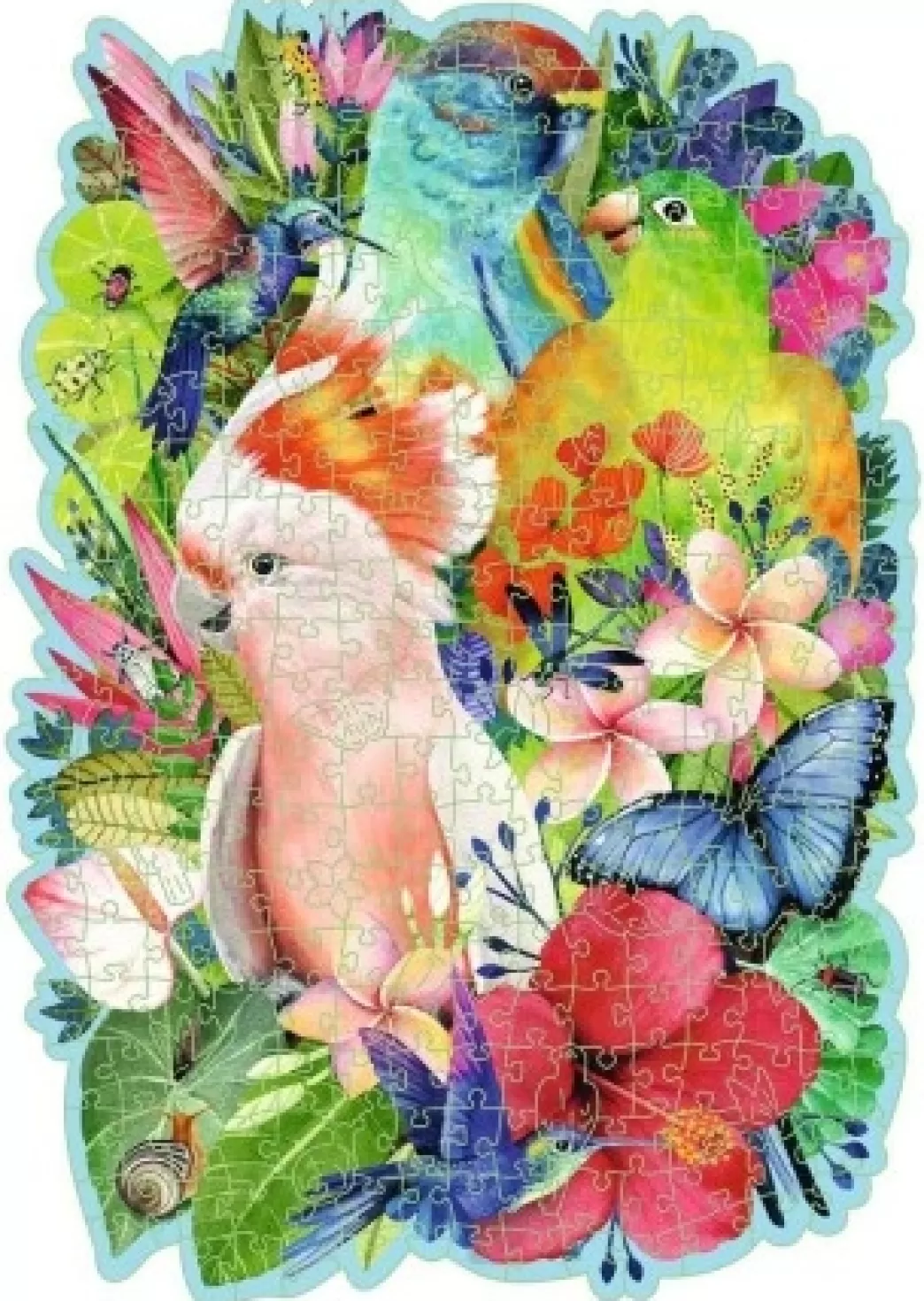 Ravensburger Vogelpuzzels>: Wooden Puzzle - Beautiful Birds (300) Houten Puzzel