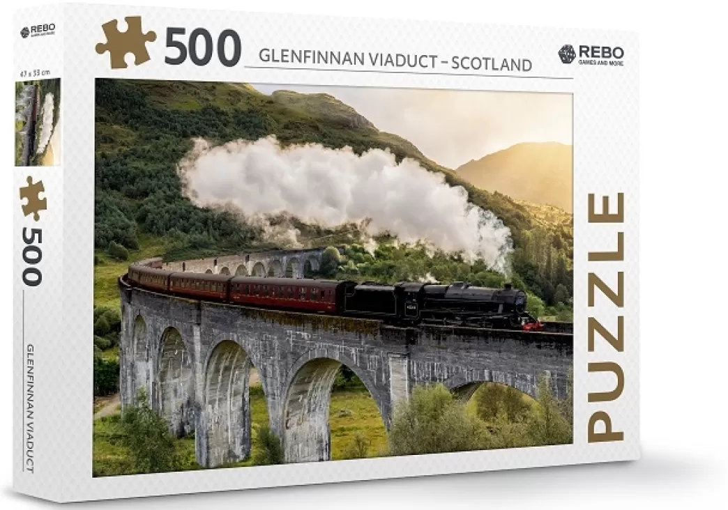 Rebo Games and More Treinpuzzels>Rebo: Glenfinnan Viaduct (500) Treinpuzzel