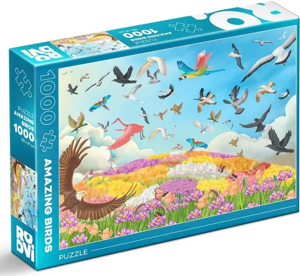 Roovi Vogelpuzzels>: Amazing Birds (1000) Vogelpuzzel