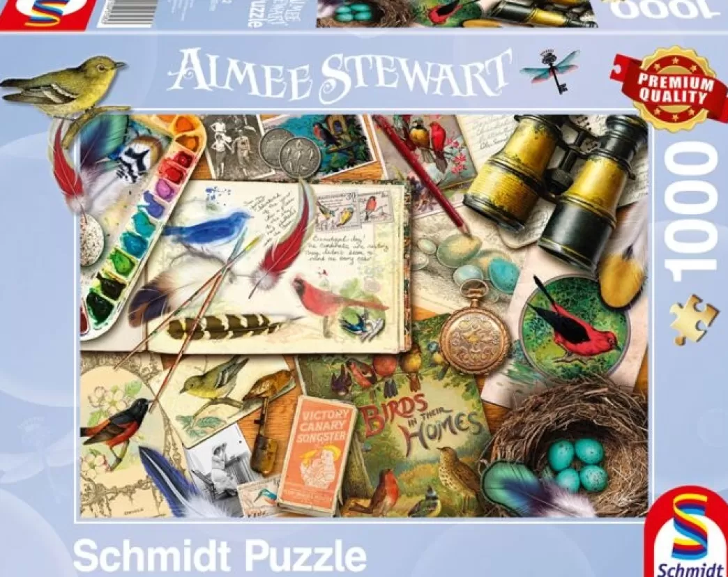 Schmidt Vogelpuzzels>: Aimee Stewart - Birdwatching (1000) Legpuzzel